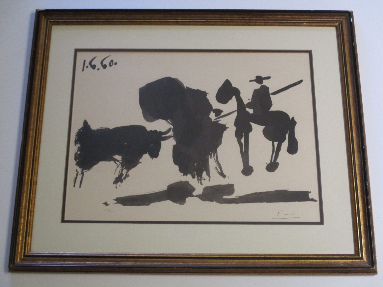 ピカソ D.P - PICASSU 版画 1960年