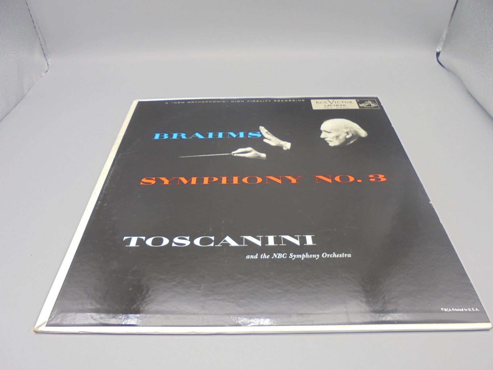 Brahms Toscanini Symphony No. 3 In F Major - LM1836 RCA Victor Red