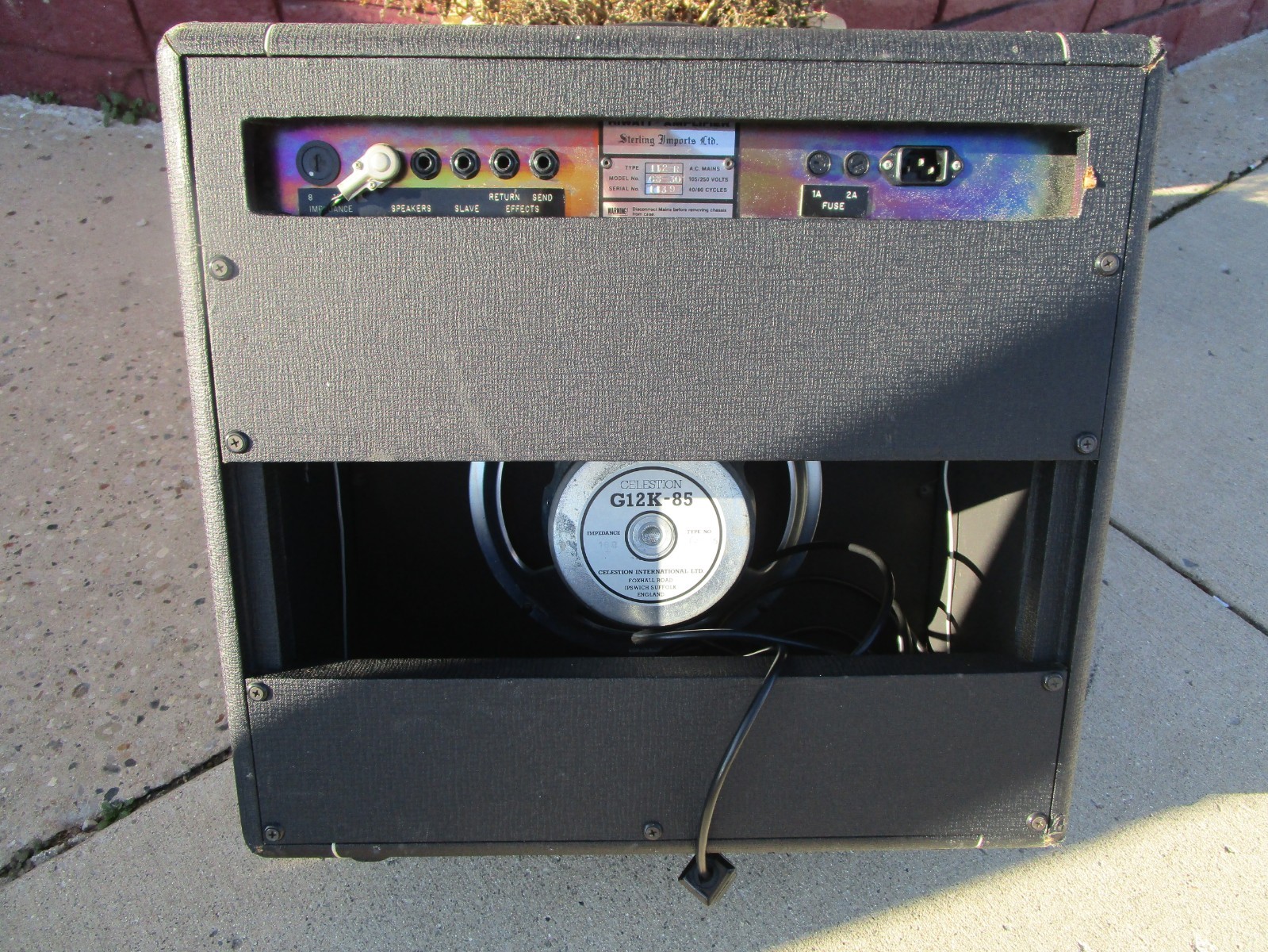 HIWATT LEAD 30 COMBO 30 watt 1983 TUBE AMPLIFIER  RARE!