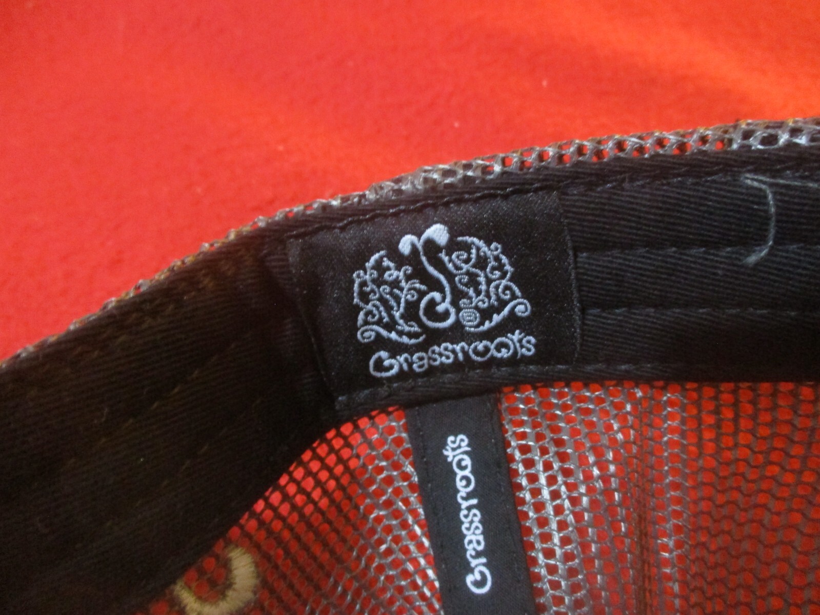 Grassroots California Snapback Half Mesh Gray Hat Cap Men's Adjustable