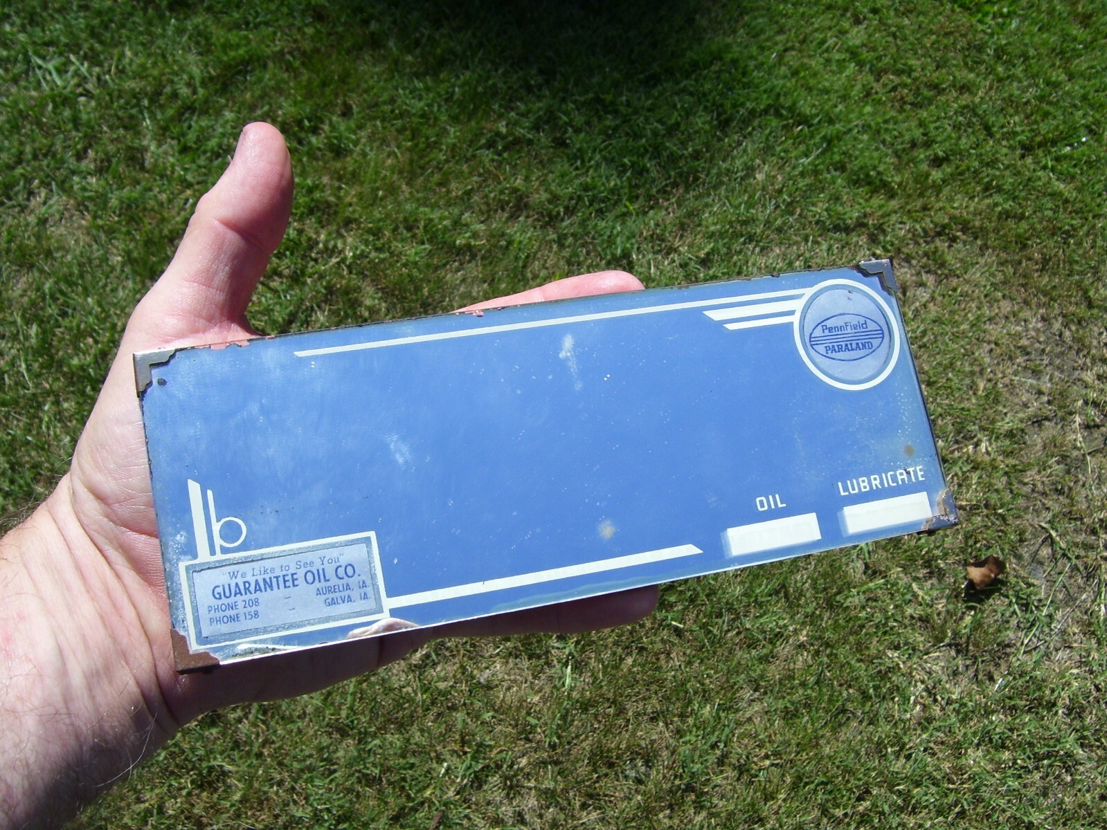 1930s Antique Pennfield oil Visor mirror Vintage Chevy Ford Hot Rod gm rat bomb