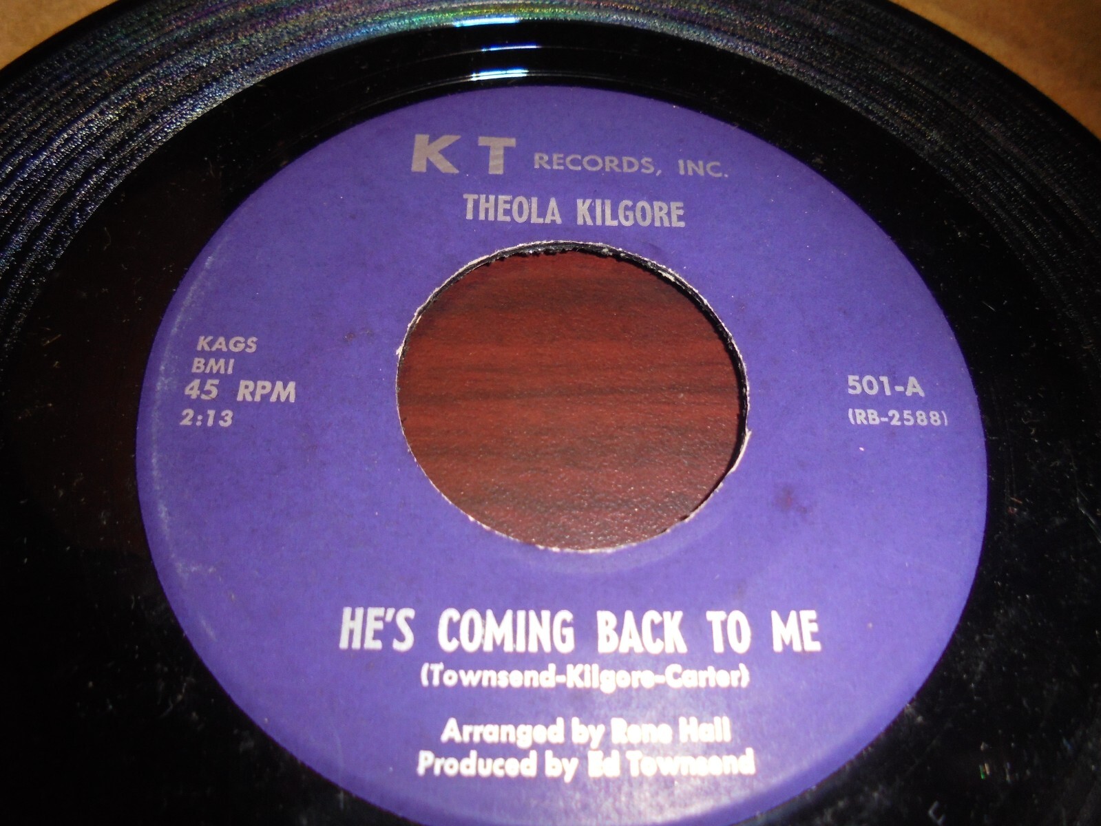 英7” Theola Kilgore Ill Keep Trying / Hes Coming Back To Me WI4035 SUE /00080 45cat - Theola Kilgore - I'll Keep Trying / He's Coming Back