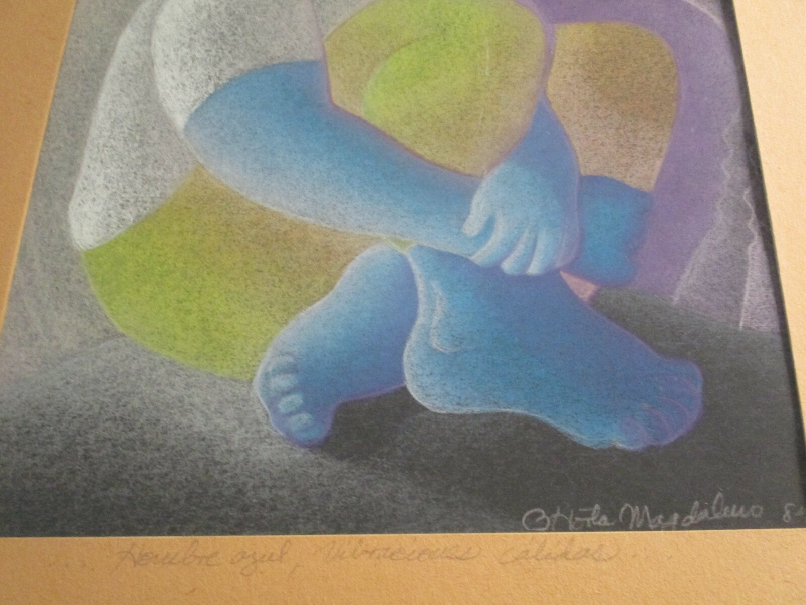 MAGDALENO ABSTRACT EXPRESSIONISM DRAWING SURREAL VIBRATIONS MODERNISM PORTRAIT 