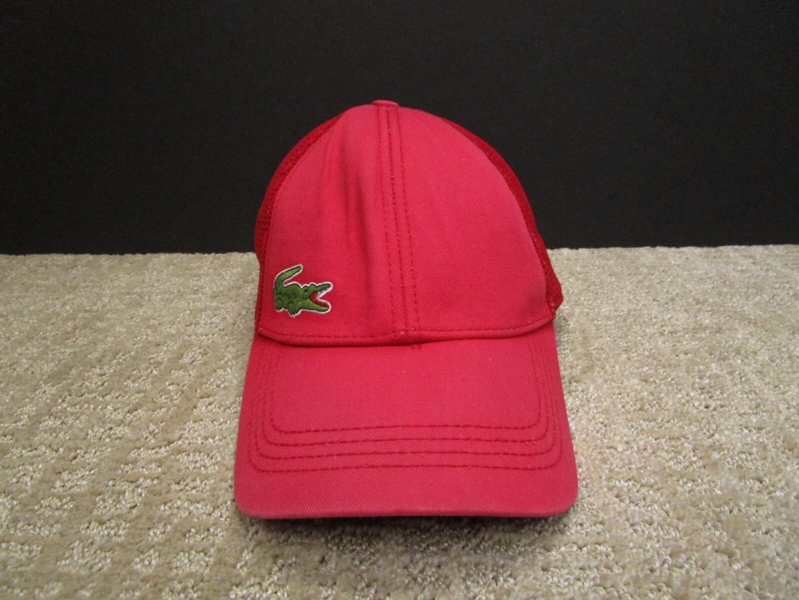 Amazon.co.jp: Lacoste Official Repeat Logo Mesh Cap, Black