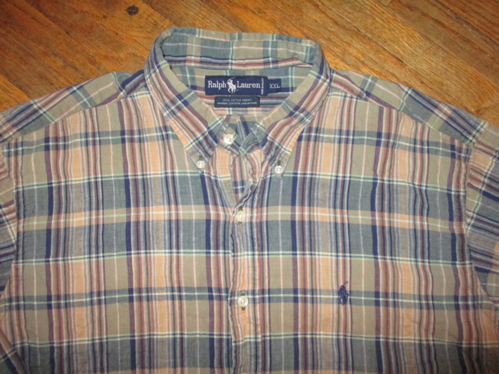 RALPH LAUREN POLO FLANNEL SHIRT Plaid vtg 90s 00s Button RALPH LAUREN POLO FLANNEL SHIRT Plaid vtg 90s 00s Button