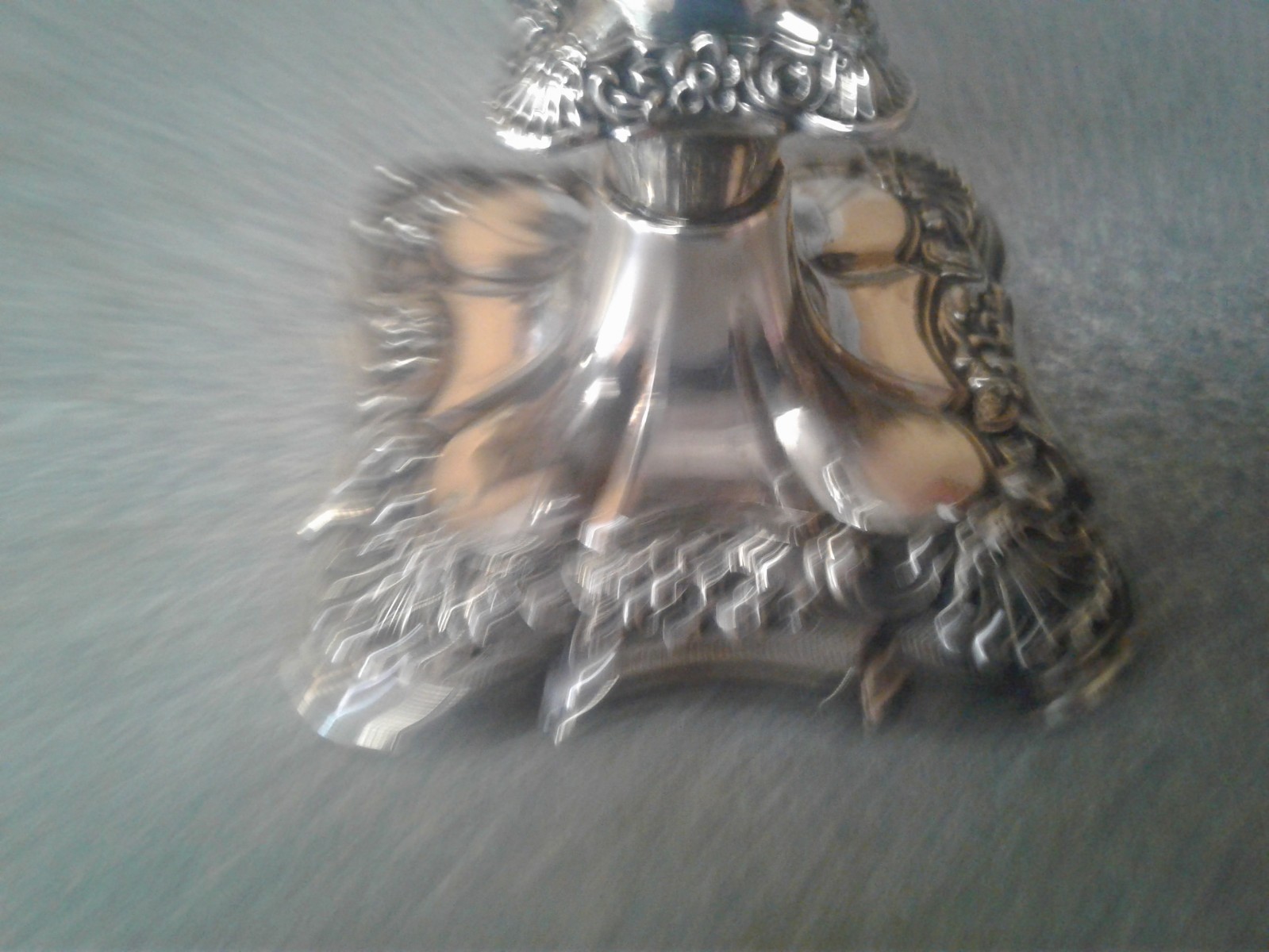 Vintage Poole Silver Co Old English Silver Plate Candle Holder 5015