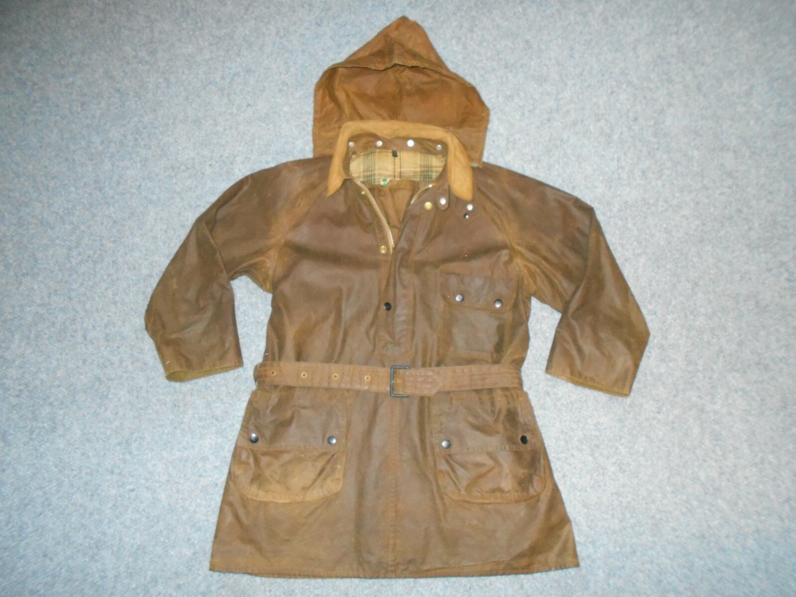 BARBOURS OF SOUTH SHIELD VINTAGE 1940'S OILSKIN ANORAK PULLOVER JACKET