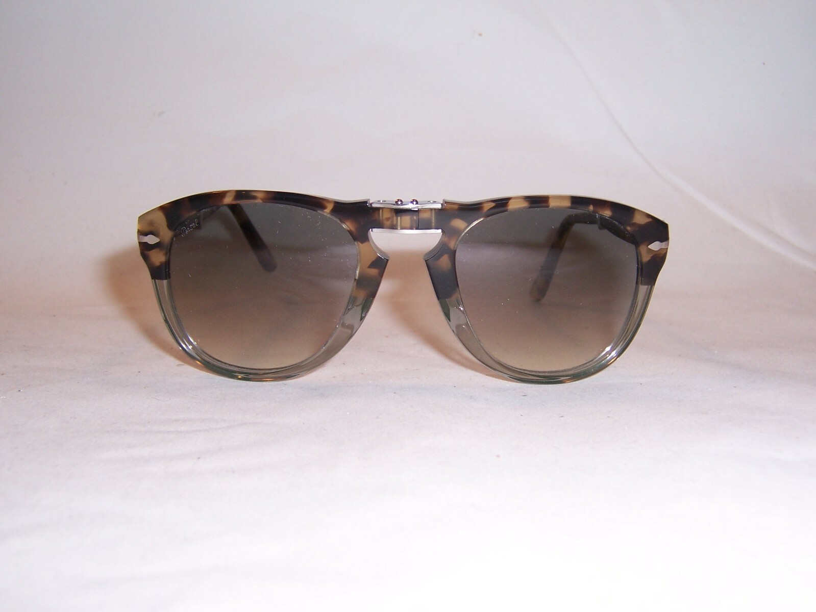 Pre-owned Persol Sunglasses 0714 Steve Mcqueen 113032 Tortoise Grey /grey 54mm 714 In Gray