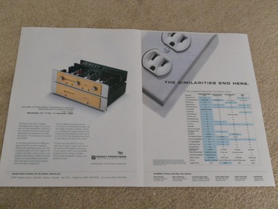 Sonic Frontiers SFL2 Tube Preamp Ad 2 page 1995 Article Info