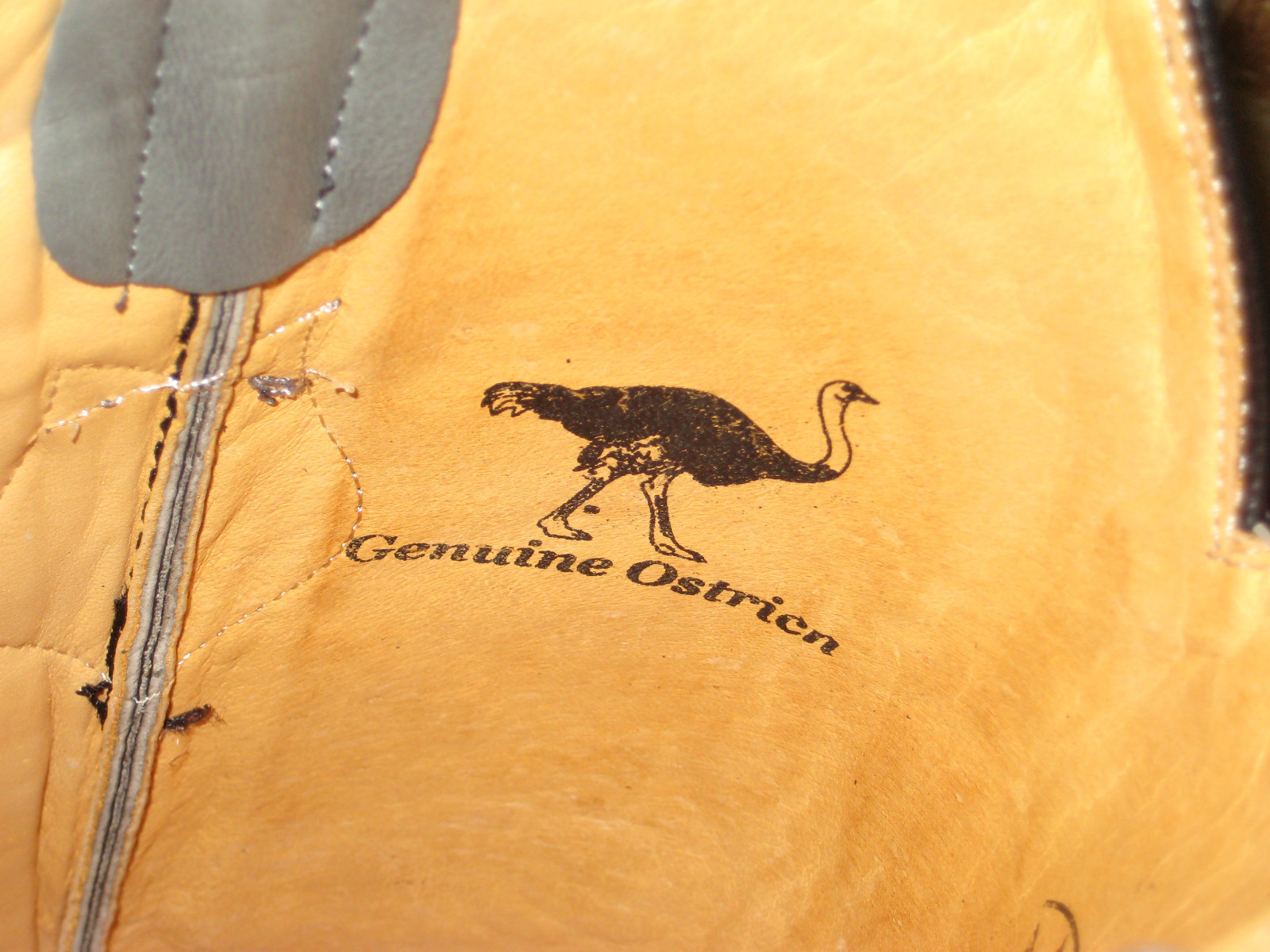 Pre-owned Los Altos Boots Los Altos Men Gray Genuine Full Quill Ostrich Western Boot J-toe (d) 990309