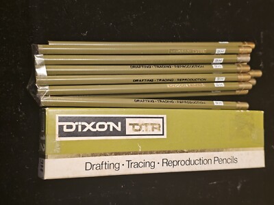 Vtg Dixon DTR Drafting Tracing Reproduction Pencils #7500 3H One Dozen 