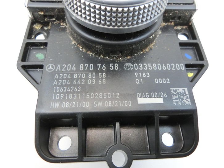 Mercedes GLK X204 320 09-12 Schalter Regler Drehknopf für Command Bordcomputer  - Bild 2