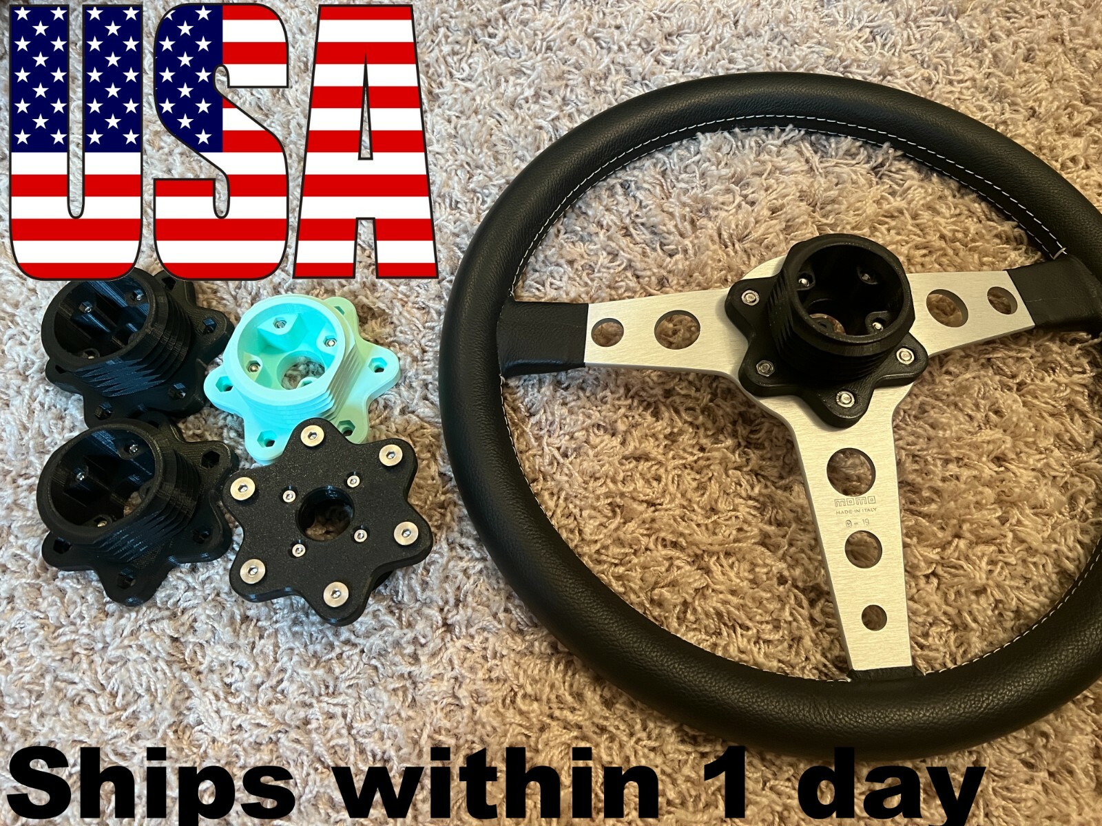 REINFORCED 70mm Wheel Adapter For Thrustmaster T300 T500 TX TS-PC T-GT (WARRANTY REINFORCED 70mm Wheel Adapter For Thrustmaster T300 T500 TX TS-PC T-GT (WARRANTY