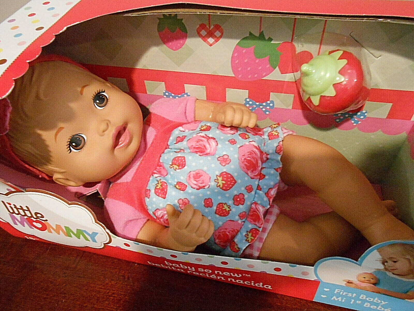 Fisher Price Little Mommy Baby So New Strawberry Picnic Bloomer Baby Doll - NIB