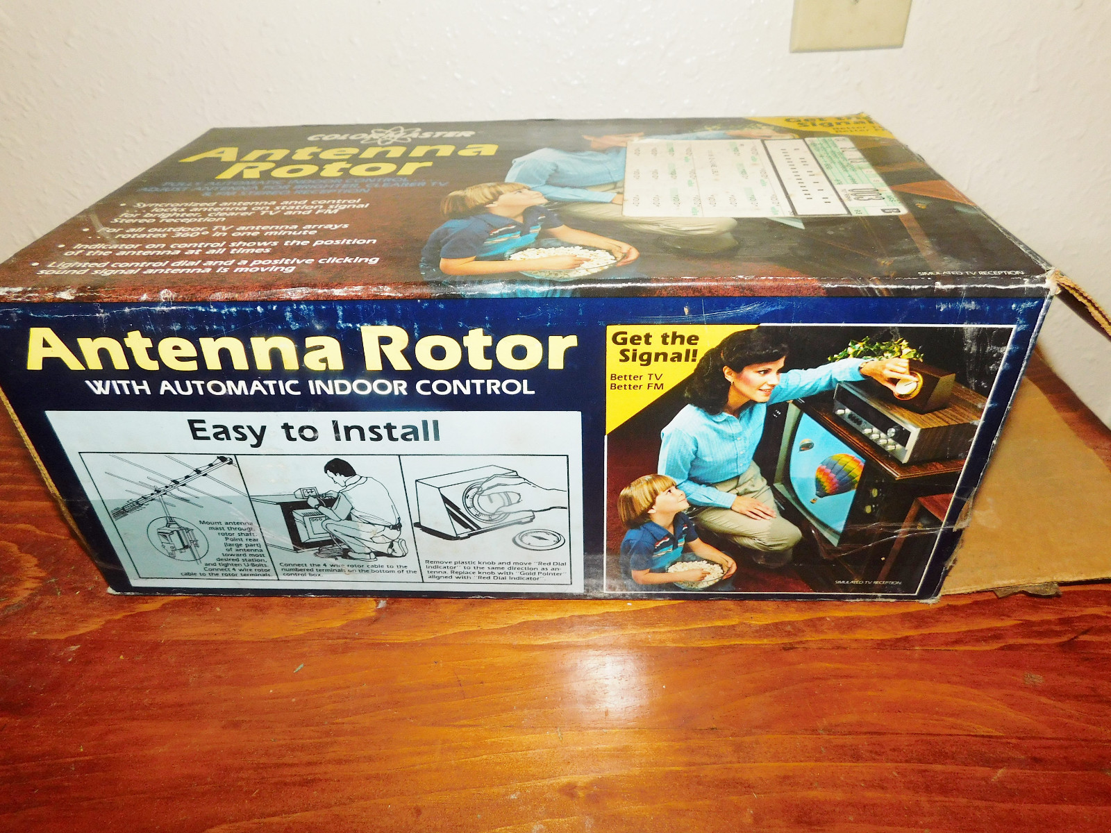 Colormaster Antenna Rotor and Controller Rotator model LC100A For TV NOS