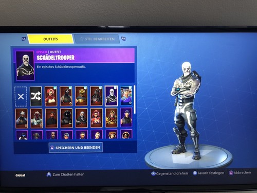 fortnite account schadeltrooper 3 battle passe durch - fortnite funkelspezialistin bild