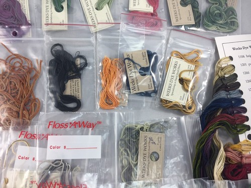 Lot Of 36 Weeks Dye Works Thread Floss Used