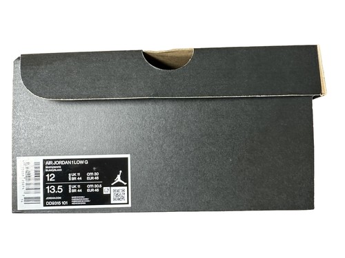 Nike Jordan 1 Low Golf Empty Box Sz 12 Replacement Box