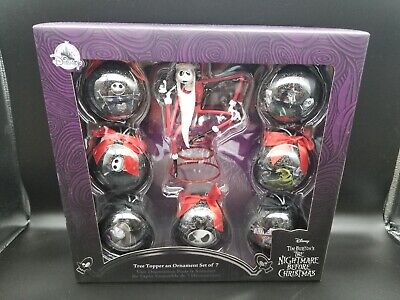 Disney The Nightmare Before Christmas Ball Ornament & Tree Topper Set
