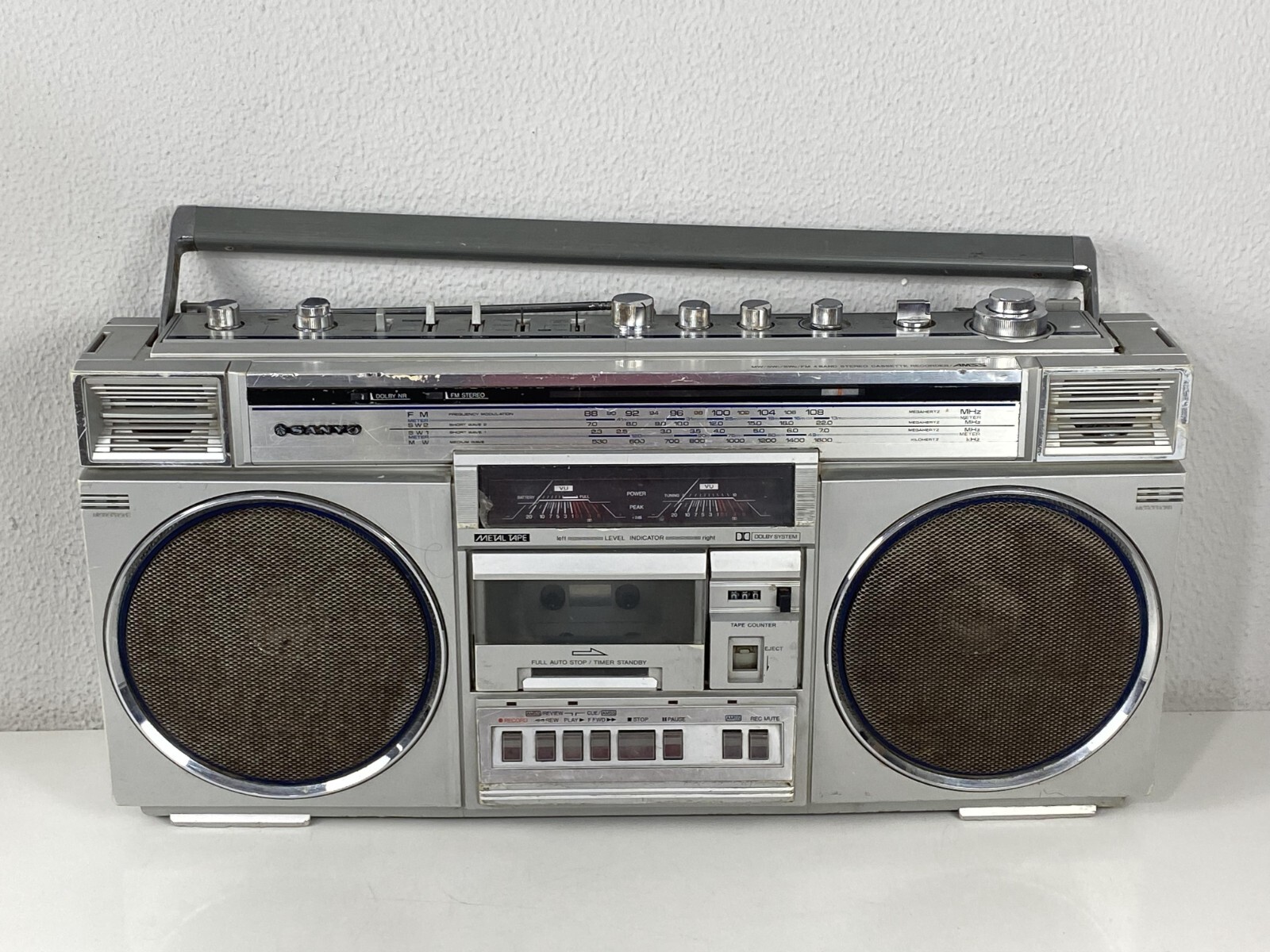 希少⁉️デッドストック SANYO MEGA ESSE SLIMα VINTAGE Sanyo M-X720 Stereo Boombox Ghettoblaster Cassette