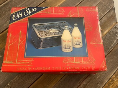 Vintage Old Spice After Shave 2 1/2 fl oz & Cologne 2 1/2 fl oz Box Set