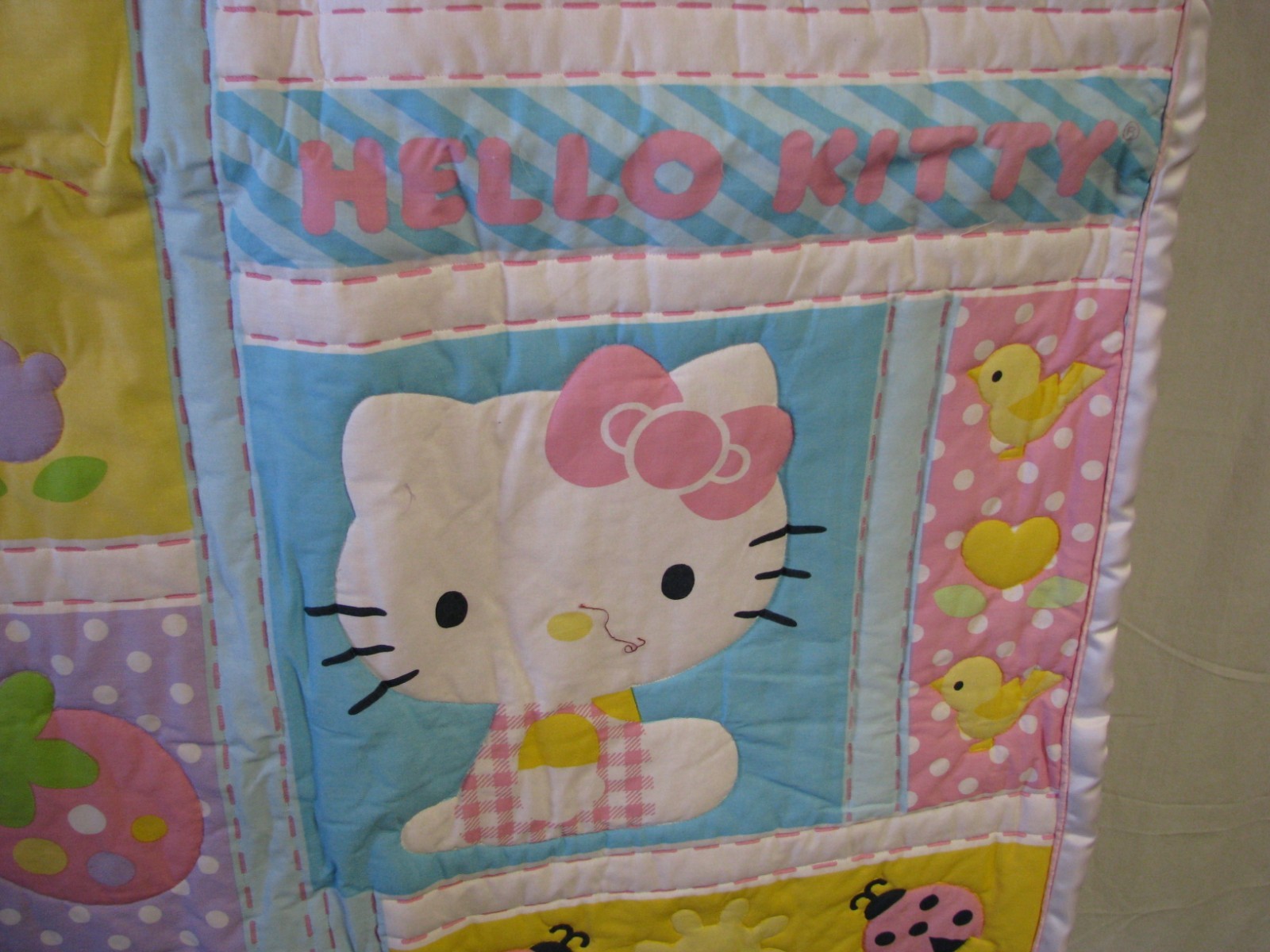 Hello Kitty Baby or Toddler Handmade Quilt