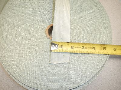 New 6000lbs 1.75'' Polyester Webbing Strap 10 Yards .080'' Thick Seafoam Green