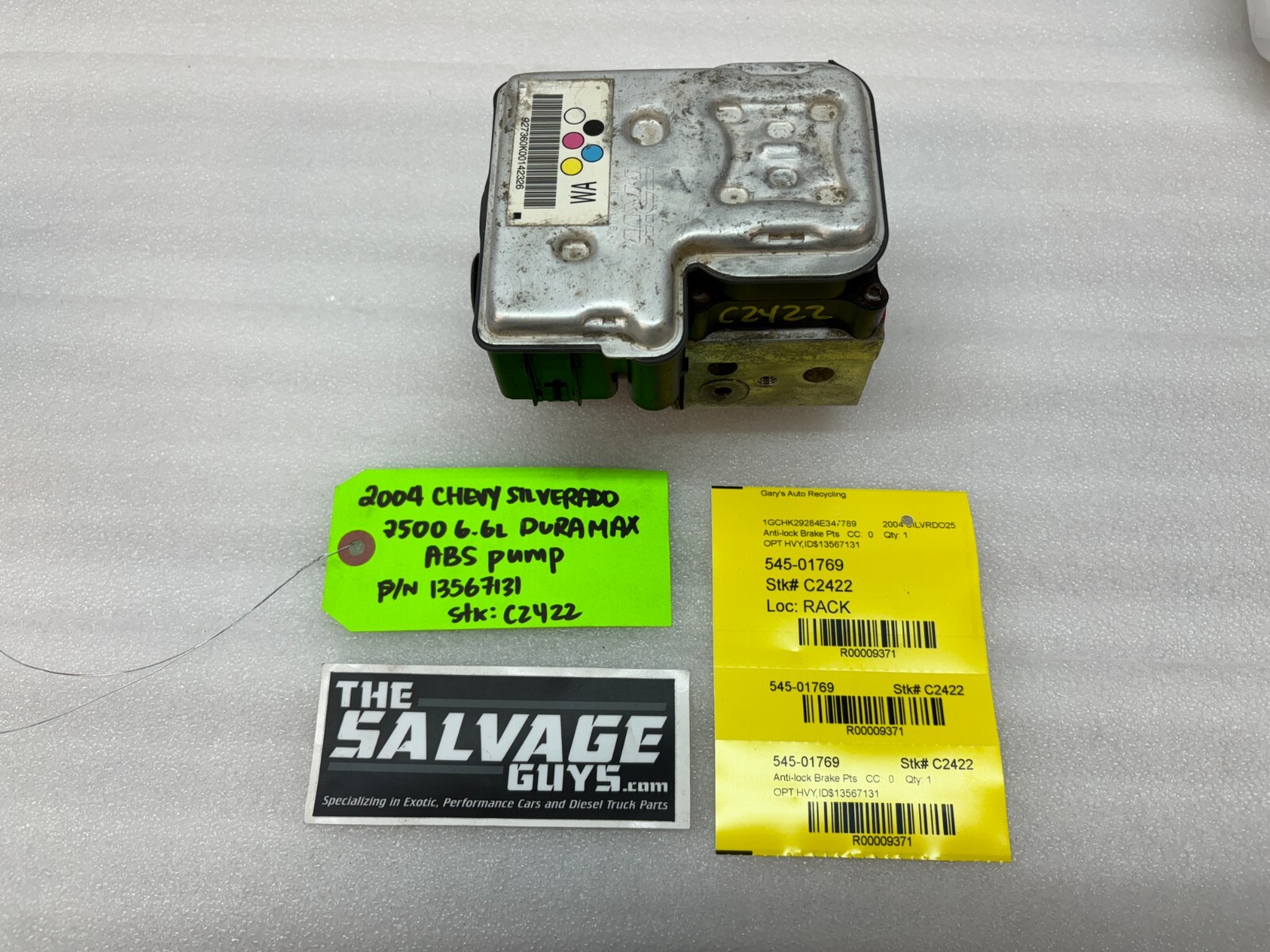 03-07 Chevrolet GMC SILVERADO 3500 6.6 ABS ANTI LOCK BRAKE