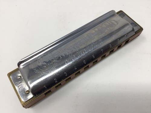 Vintage M Hohner MARINE BAND No. 1896 Model A440 Harmonica 10 Holes Key of G