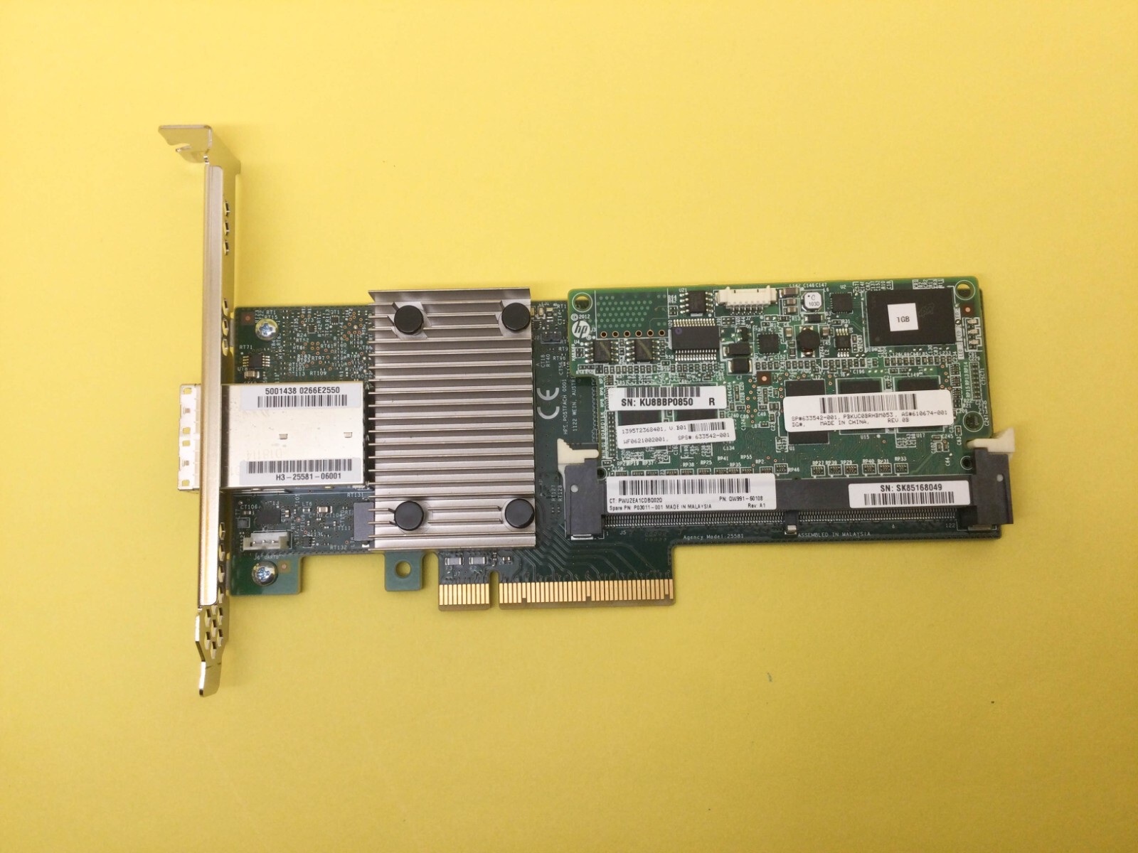 QW991A HPE Smart Array PCA Board 1GB Cache Controller P03011