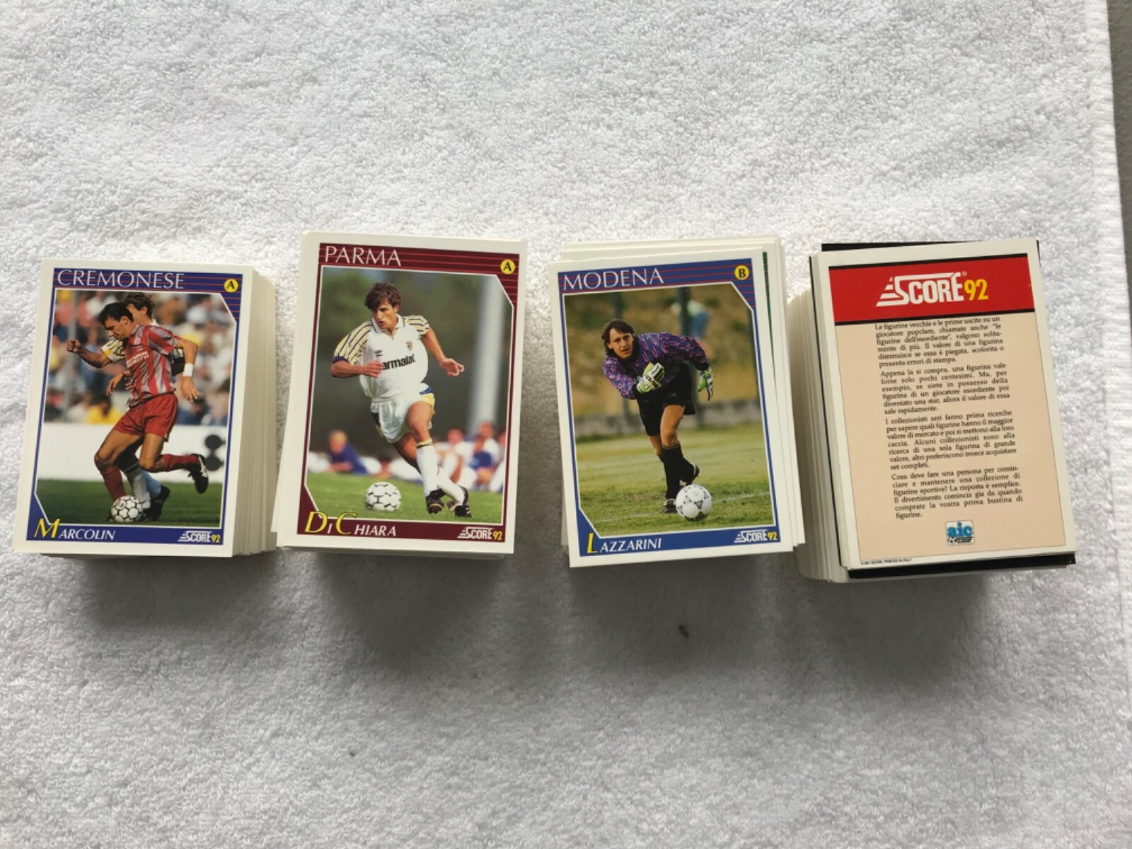スコア92セリエＡコンプリートまで6枚の434枚 1992 SCORE Card ITALIAN SOCCER SET, 406 of 443 Cards | eBay