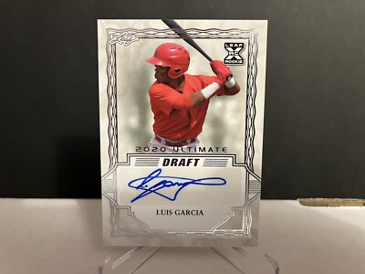 2020 Leaf Ultimate Draft Luis Garcia #BA-LG1 Auto Rookie Card 