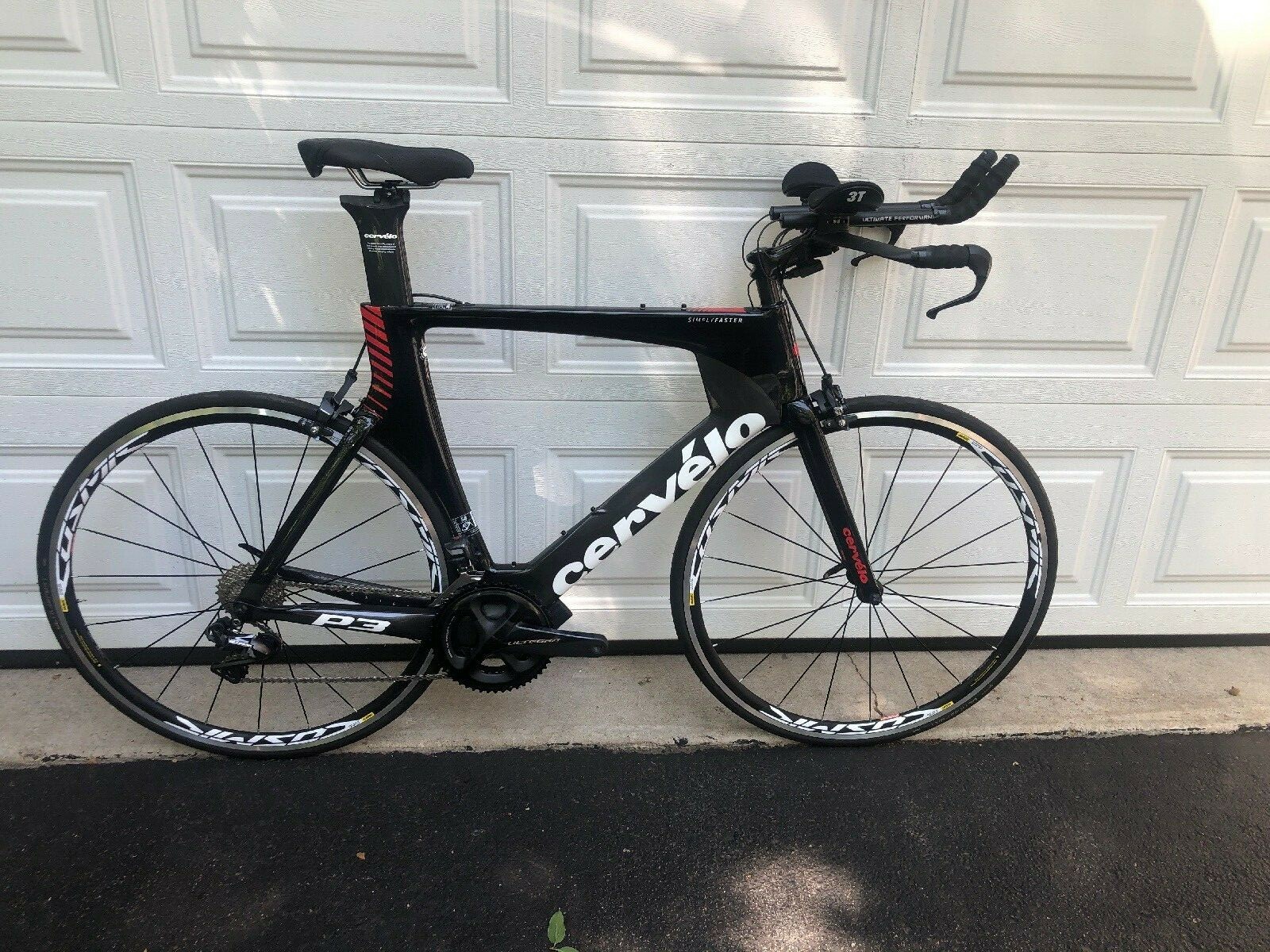 2018 Cervelo P3 Ultegra Di2 8060 Blk/Red 58 New