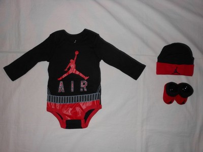 jordan infant hat and booties
