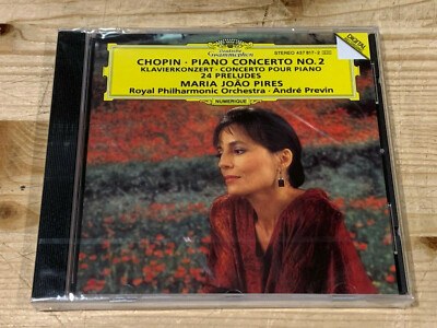 Chopin Piano Concerto No.2 24 Preludes op.28 MARIA JOAO PIRES ORIG DGG CD SEALED