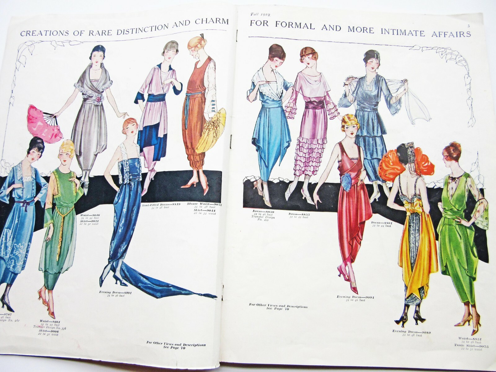 1919 McCall Quarterly Book of Fashions Sewing Pattern Catalog 1910s 1920s Vtg
