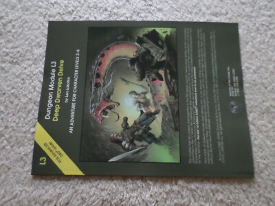   Deep Dwarven Delve    L3   Dungeons & Dragons   adventure module