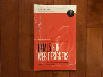 HTML5 for Web Designers Brand New Mint