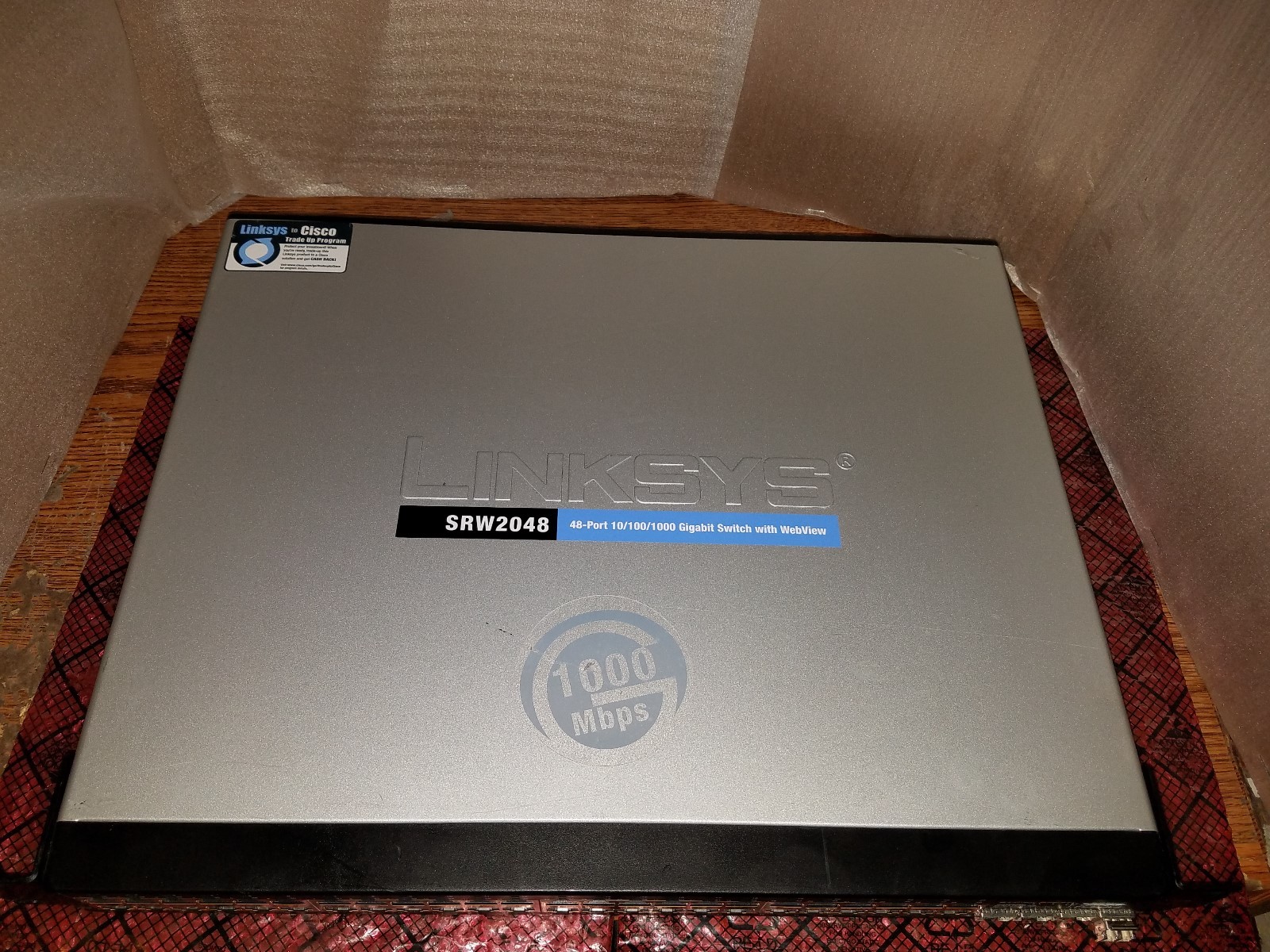 CISCO LINKSYS SRW2048 48-port Gigabit Managed Switch w/ WebView, GBIC Tranceiver