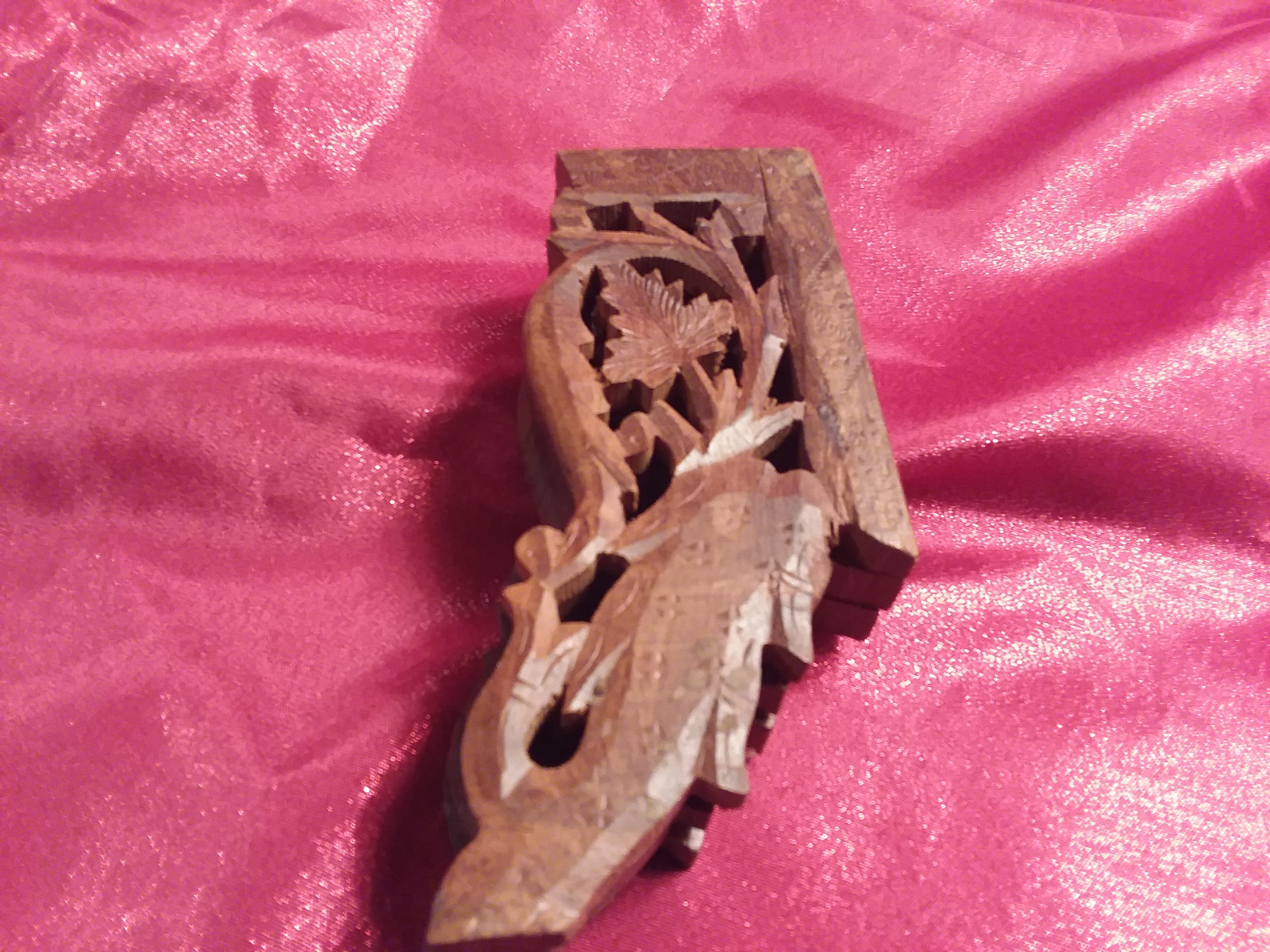 wooden Mahogany carved plant /bowl  stand  #  3652