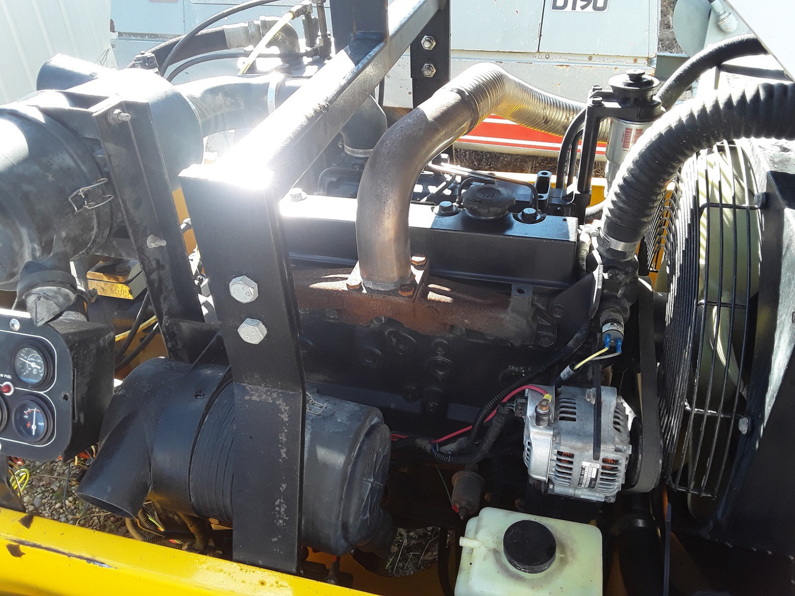 2001 Grimmer Schmidt 185 cfm Cummins Diesel Towable Air Compressor 322 HOURS