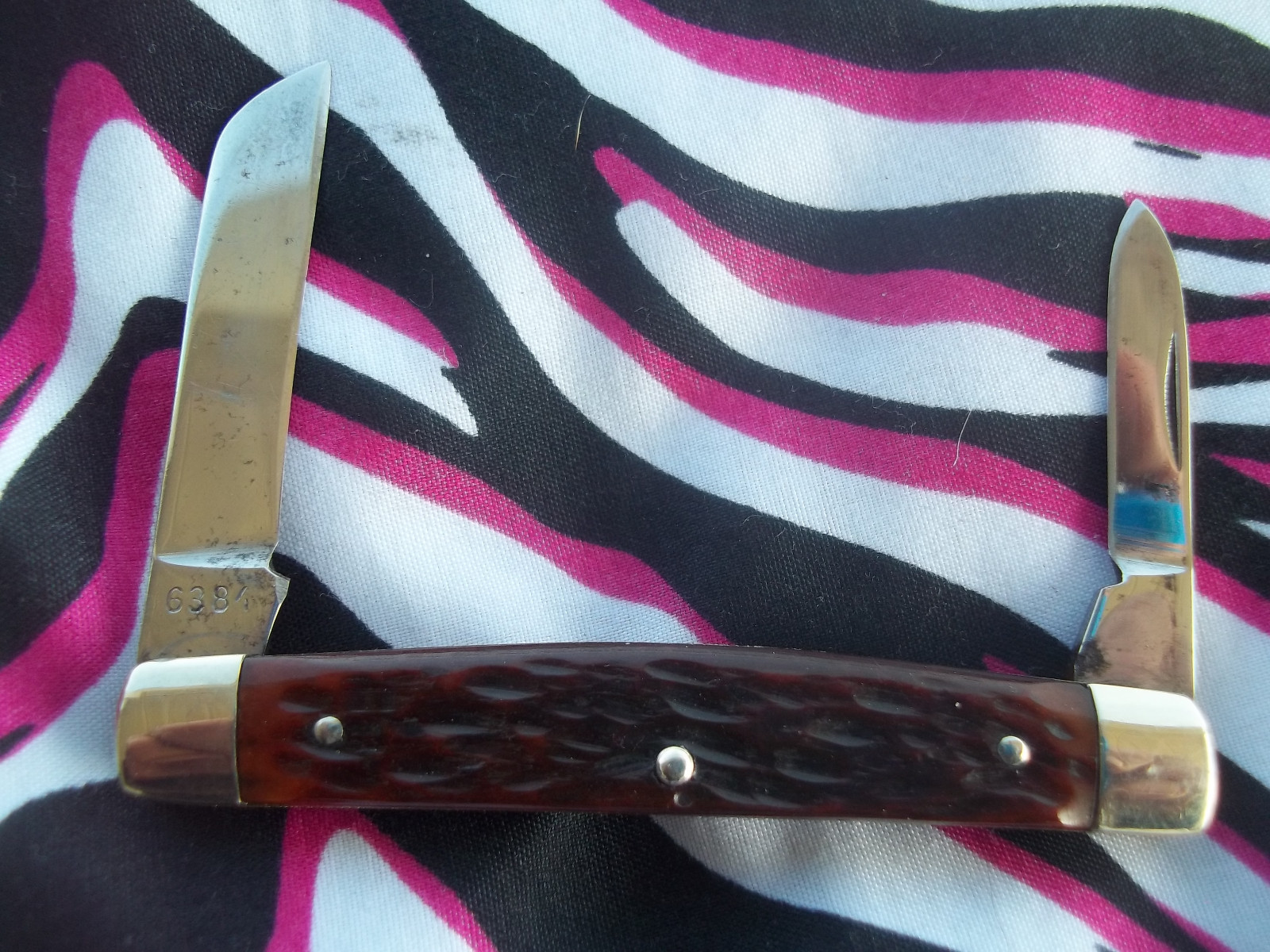 VINTAGE BONE HANDLE U.S.A. BOKER POCKET KNIFE