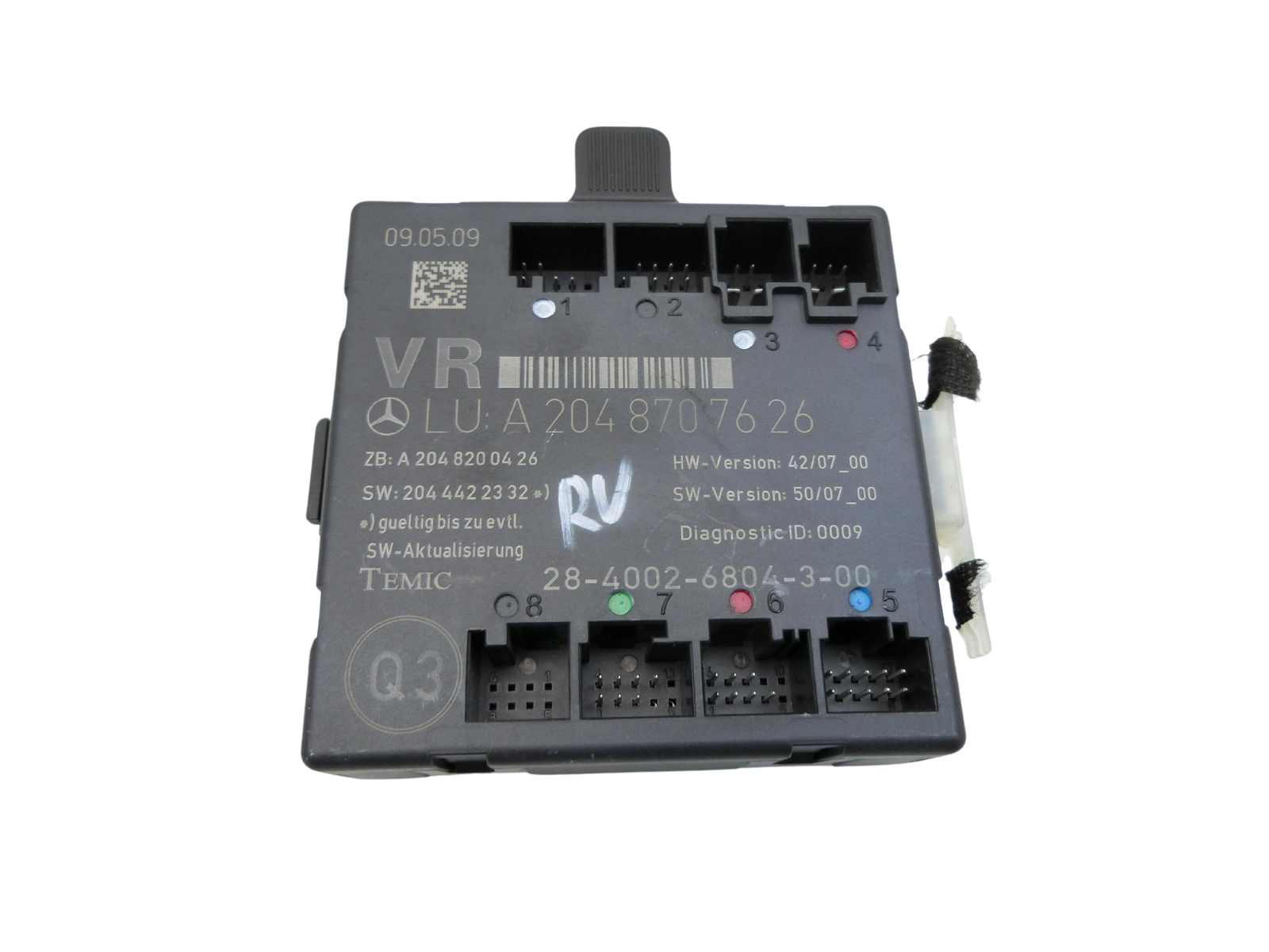 Mercedes GLK X204 320 09-12 Steuergerät ECU Modul Türsteuergerät Rechts Vorne  - Bild 1