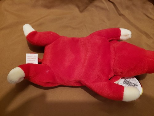 Ty Inc Beanie Baby Snort the Red Bull RARE ERRORS PVC MWMT 1995