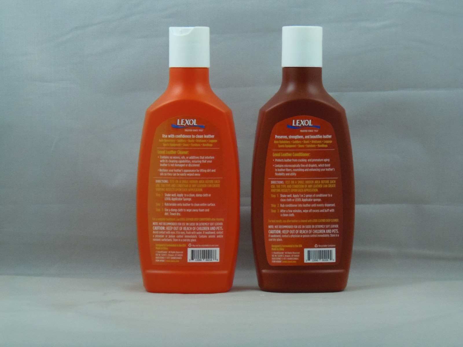 Lexol Leather Care Kit Cleaner Conditioner Jacket Boots Sofa Couch