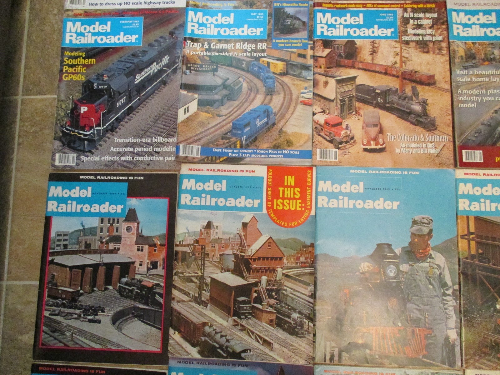 Model Railroader Railroad Trains Magazine incomplete 16 1/2 lbs 27 issues lot 3