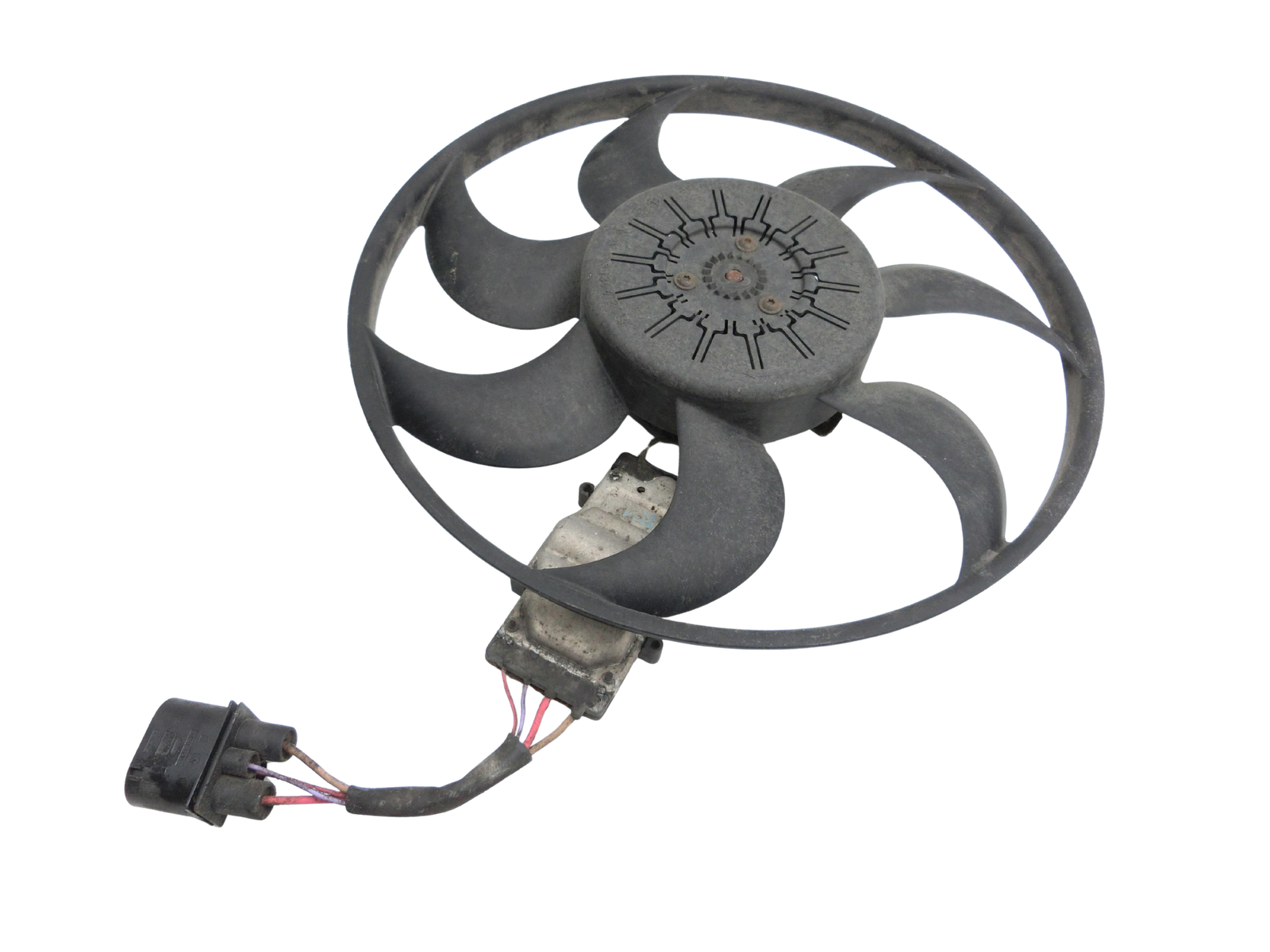 Audi A6 4F C6 qu 04-08 TDI 3,0 171KW Lüfter Ventilator f. Kühler Rechts - Bild 1