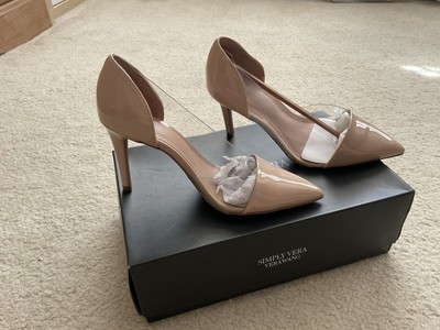 $69.99 NWT Simply Vera Vera Wang Arlet Womens Nude Memory Foam Shoes High Heel 6
