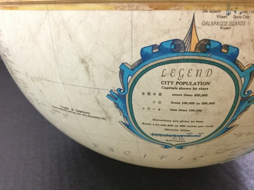 Vintage Replogle Globe Only 12