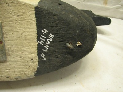 Vintage Lesser Scaup Primitive Duck Wooden Decoy Hunting Bird Glass Eye